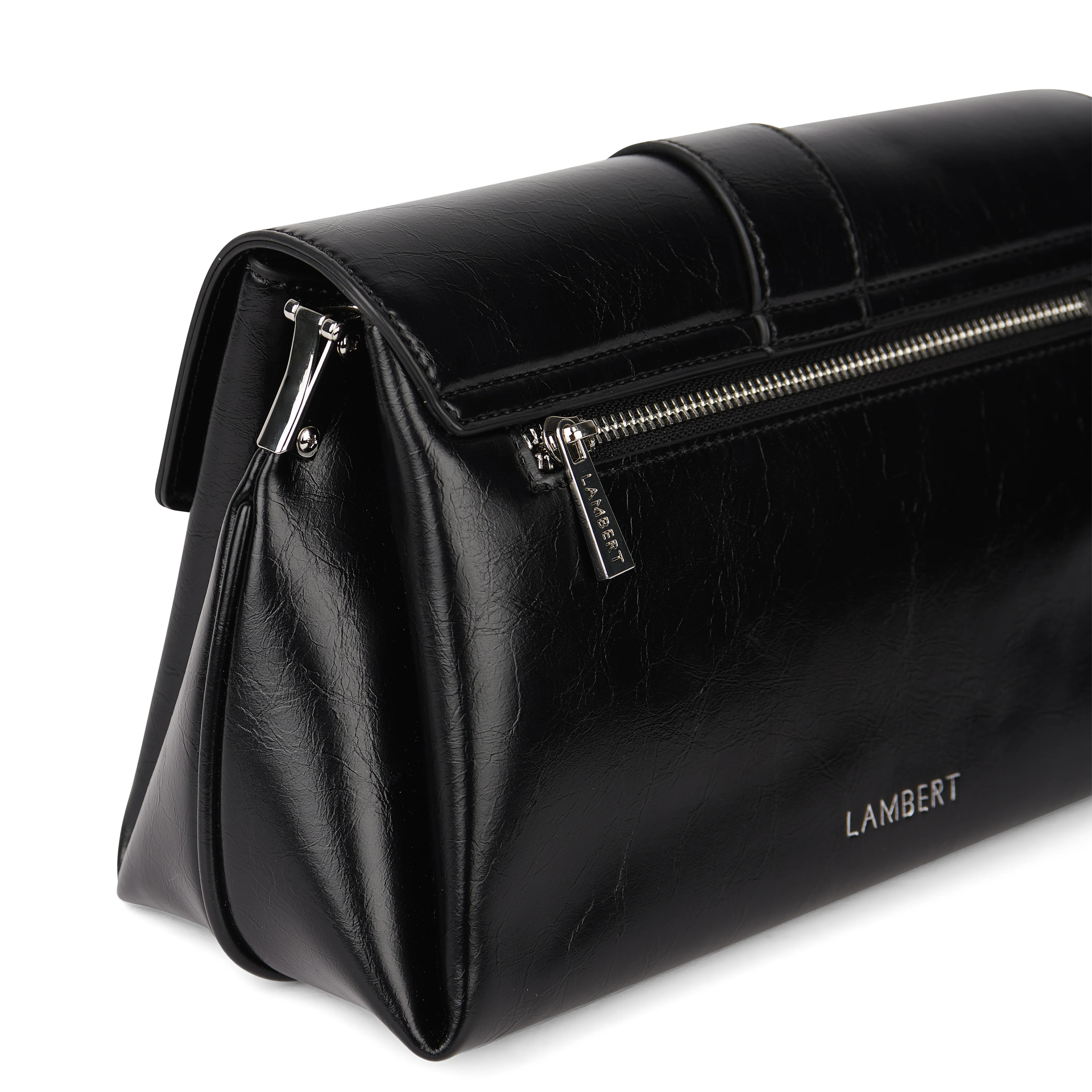 The Kelly - 2-in-1 Black Vegan Leather Handbag