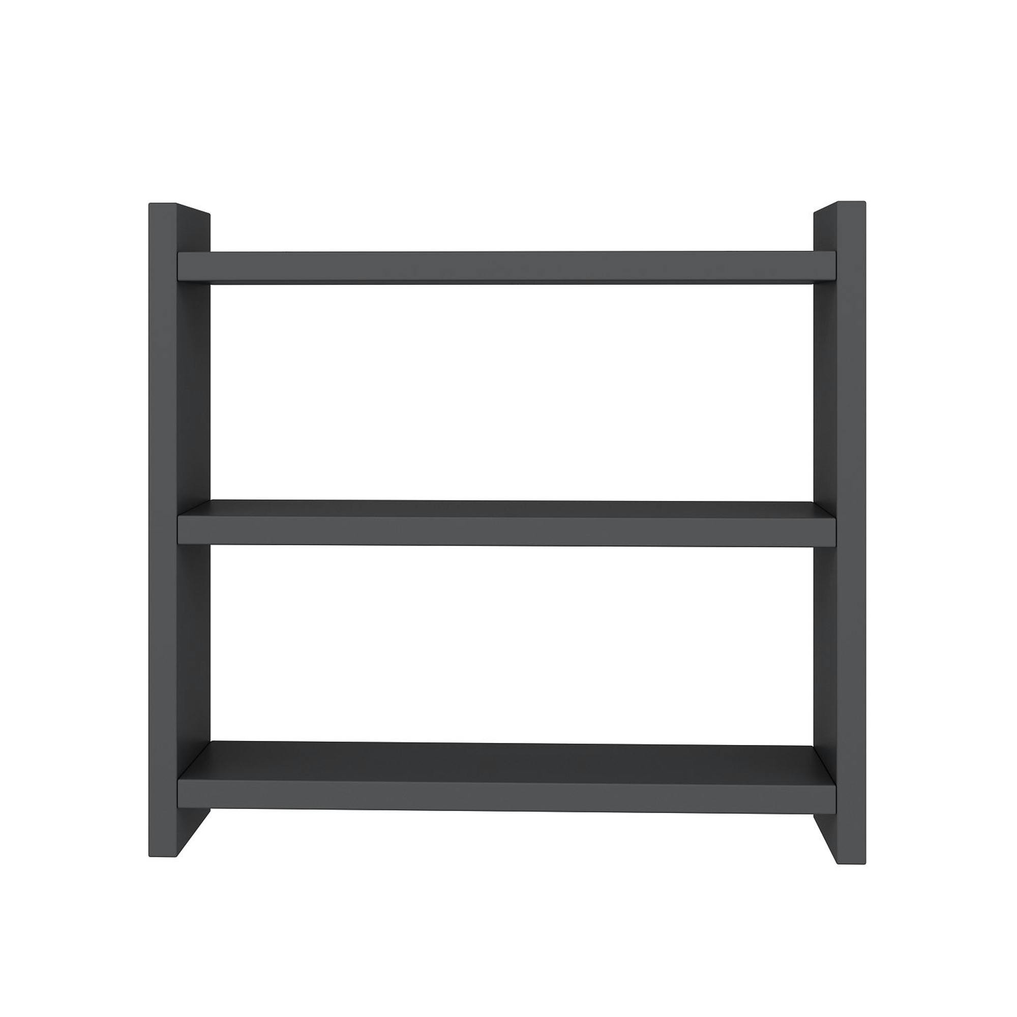 Etagère cuisine gris foncé à poser - 3 niveaux MARFA