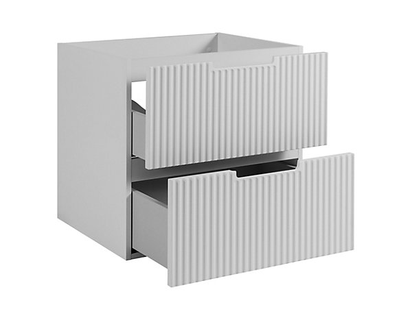 Meuble de salle de bains, blanc / chêne Craft 120 (2 x 60) x 58,6 x 46 cm