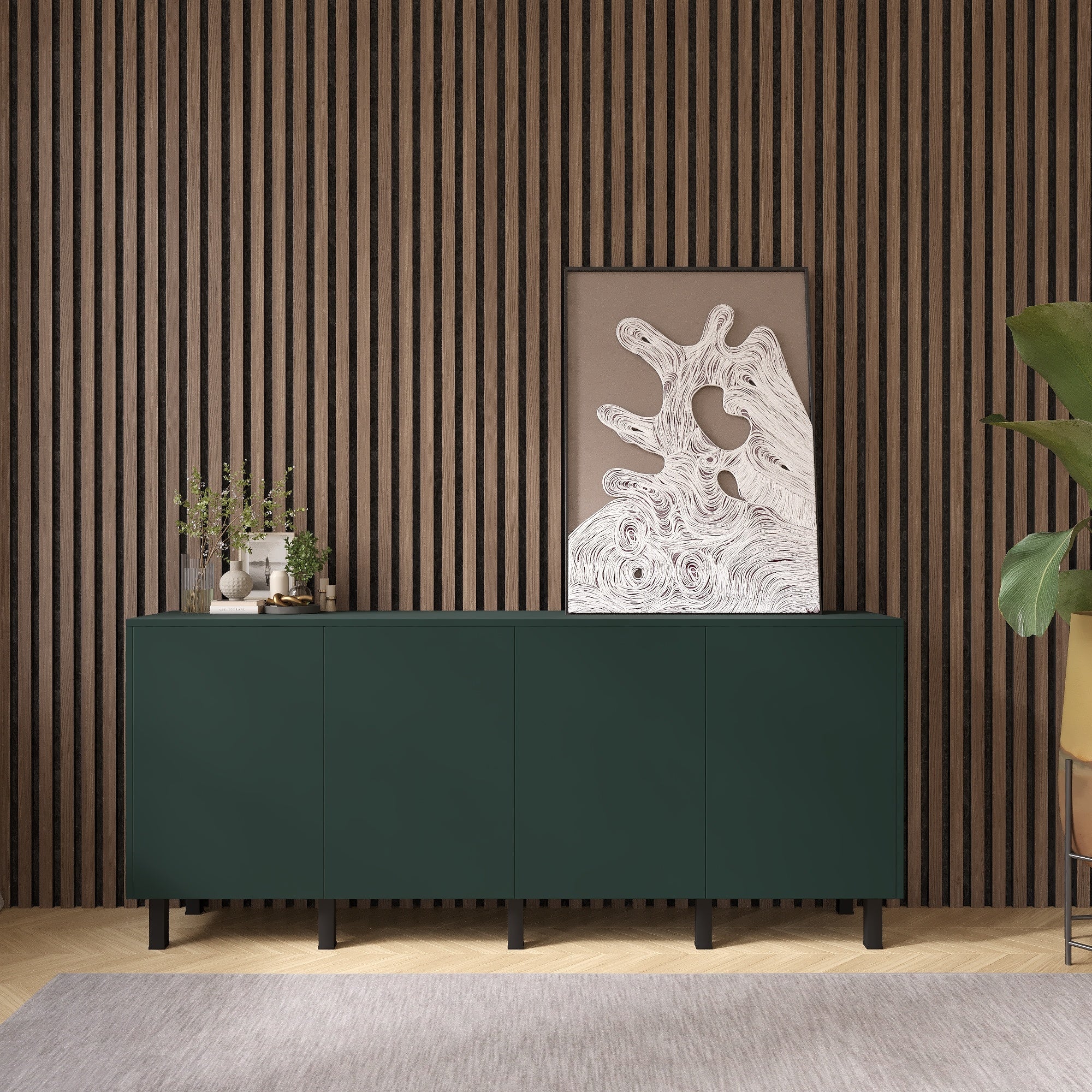 Artego Design Soft Pro Ayaya 203 cm Dressoir Groen