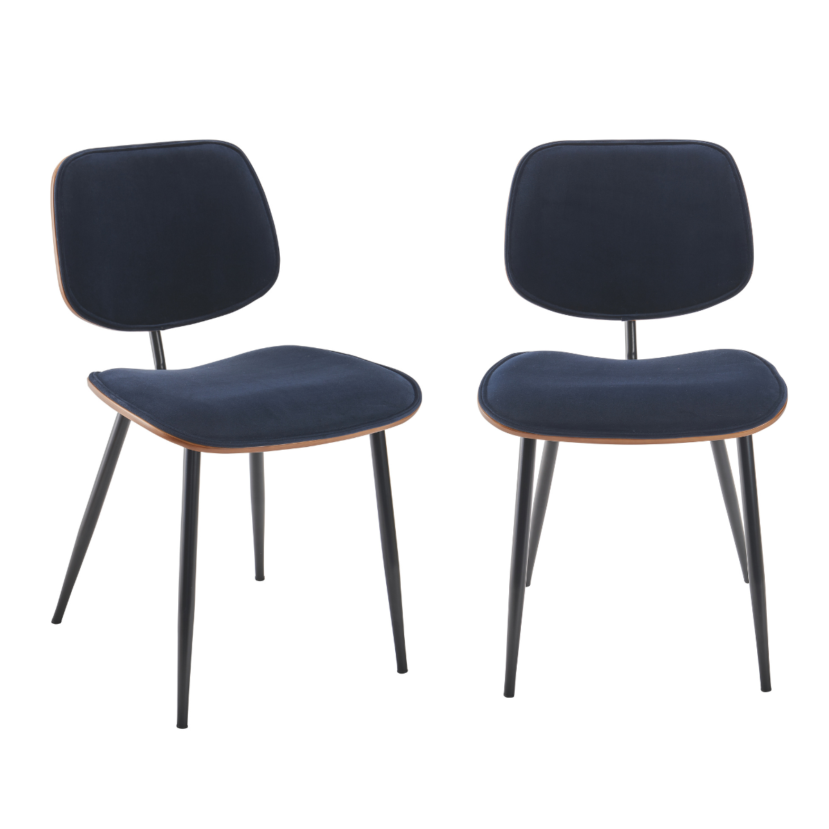 Signature - OLYMPIA Set van 2 stoelen - Lichtgrijs - 76,5x46x76,5 cm
