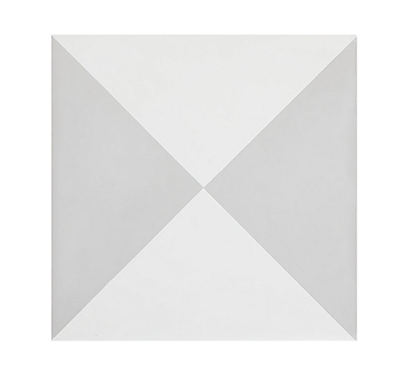 Boite de 24 Carreaux de ciment véritable 0,96m2 / Carreaux de ciment artisanaux pour sol et mur coloris gris/blanc