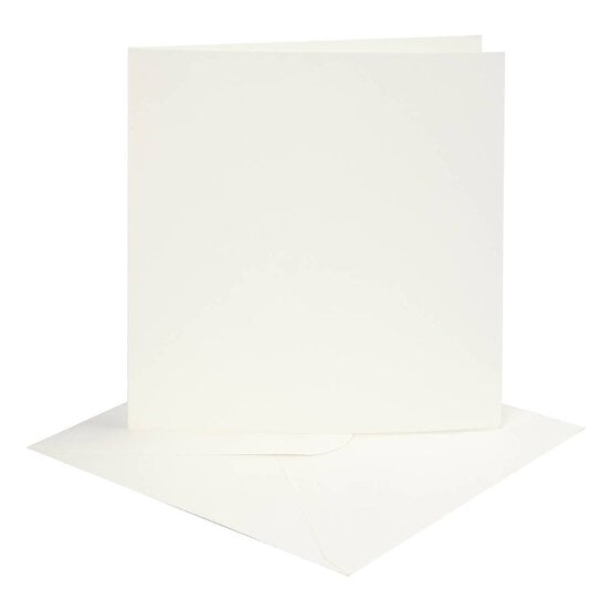 Off White Cards6 x 6 Inches 4 Pack
