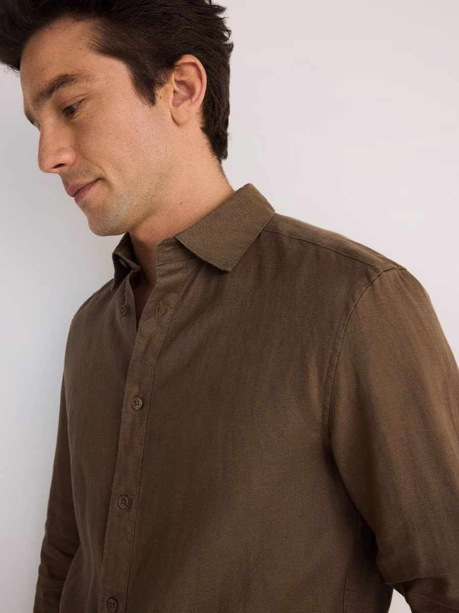 Regular Fit Linen Shirt