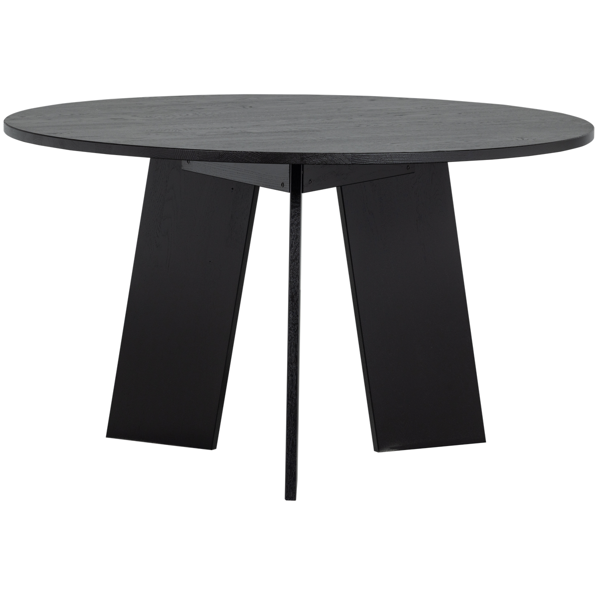 WOOOD eettafel Fries - Eiken - Blacknight - 75x129x129