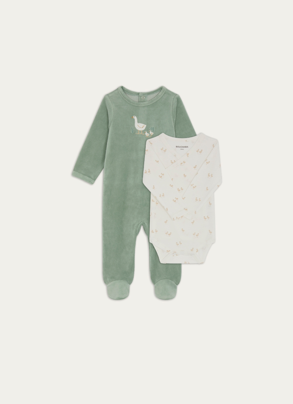 SET GRENOUILLÈRE ET BODY OIESvert