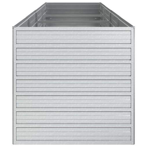 NNEVL Garden Raised Bed 320x80x77 cm Galvanized Steel Silver