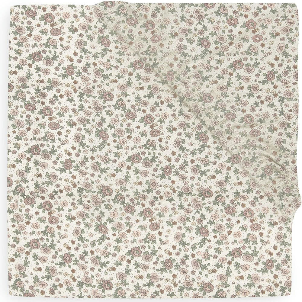 - Drap housse en jersey Retro Flowers (70 x 140 cm)