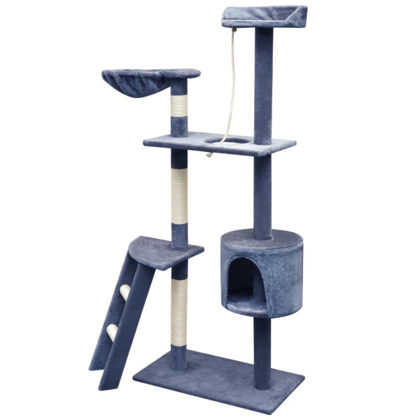 Drapak dla kota Niebieski 97 x 40 x 150 cm Plusz vidaXL