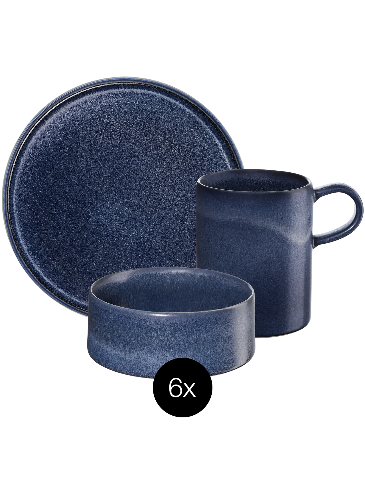 breakfast set form'art carbon 18-teilig