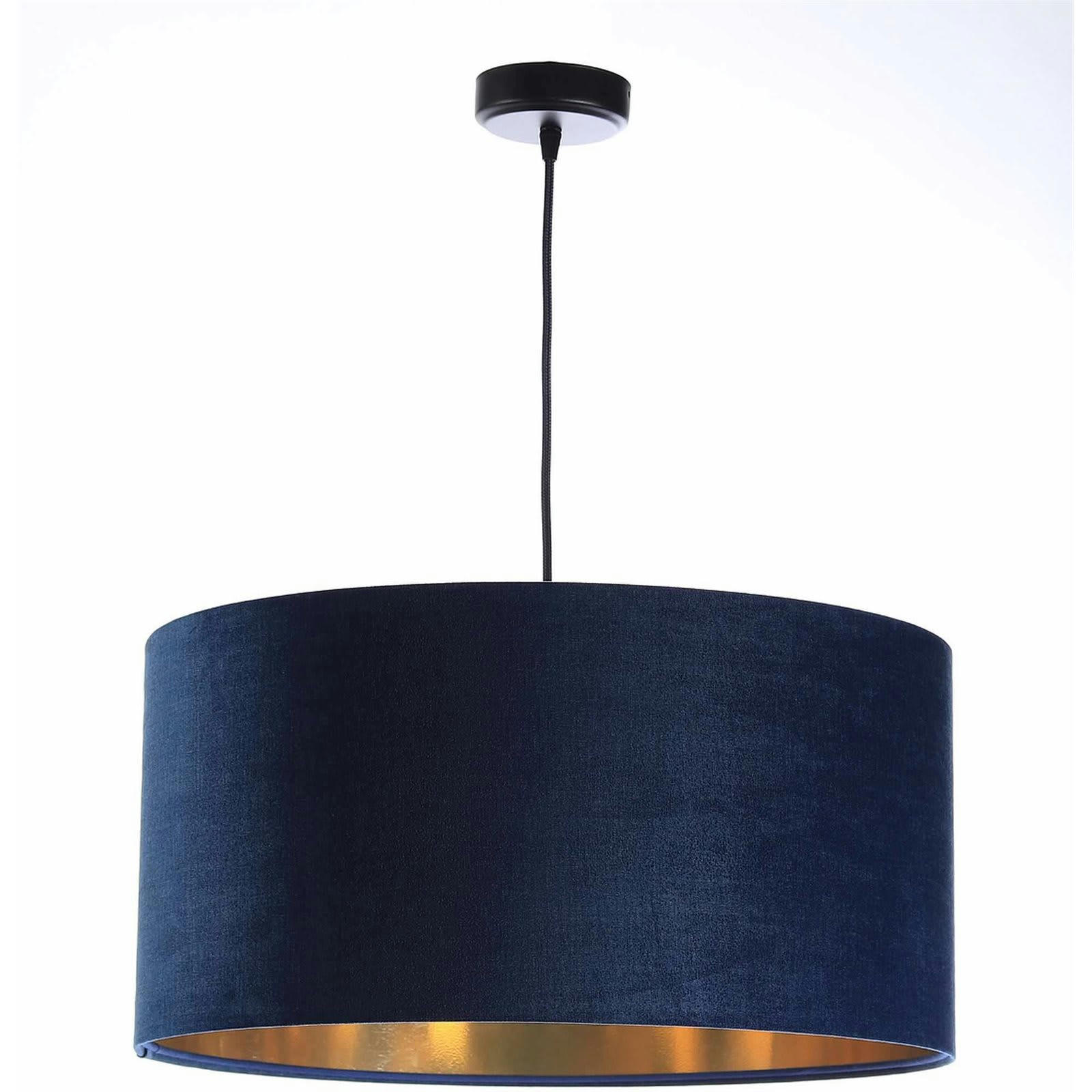 GLAM - Suspension Tissu Bleu