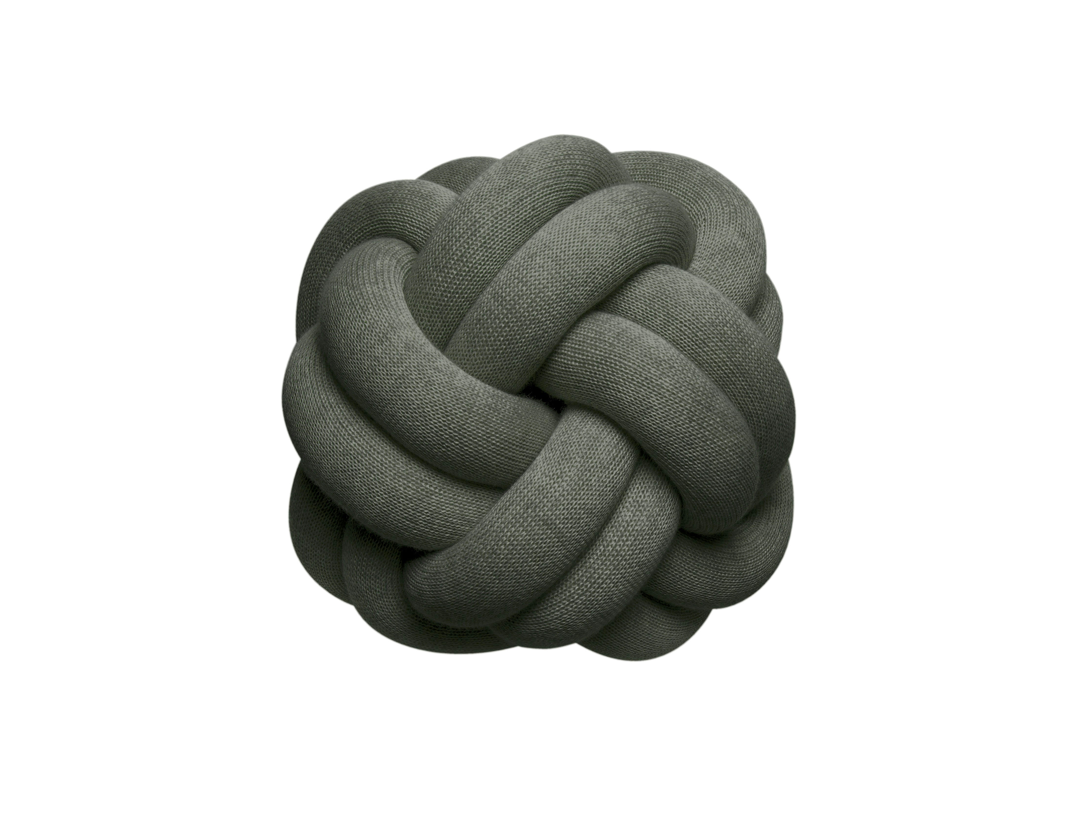 - Coussin Knot Tissus vert 30x15x30 cm