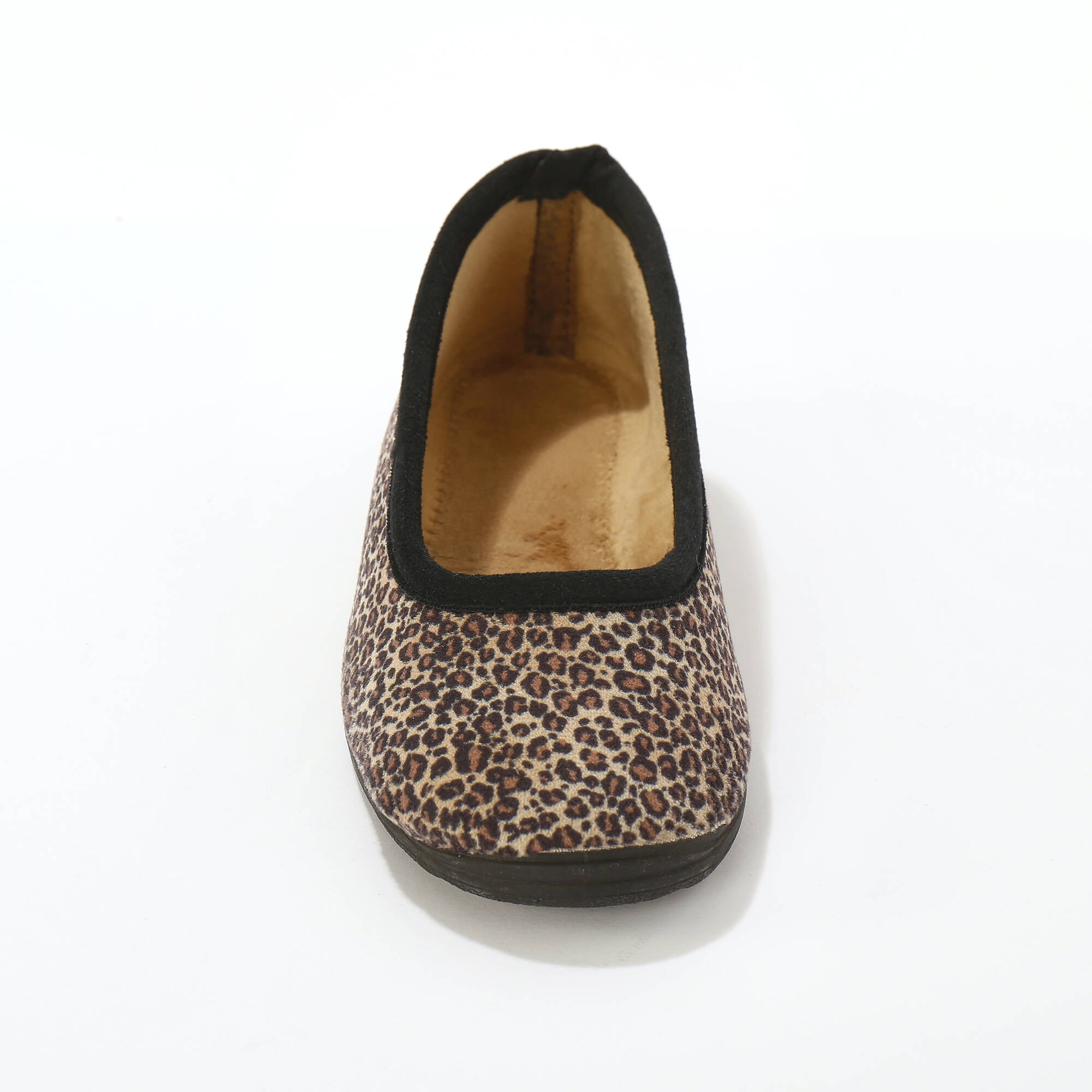 Chaussons ballerines imprimé léopard