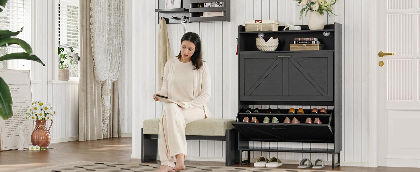 shoe cabinet storage for entryway