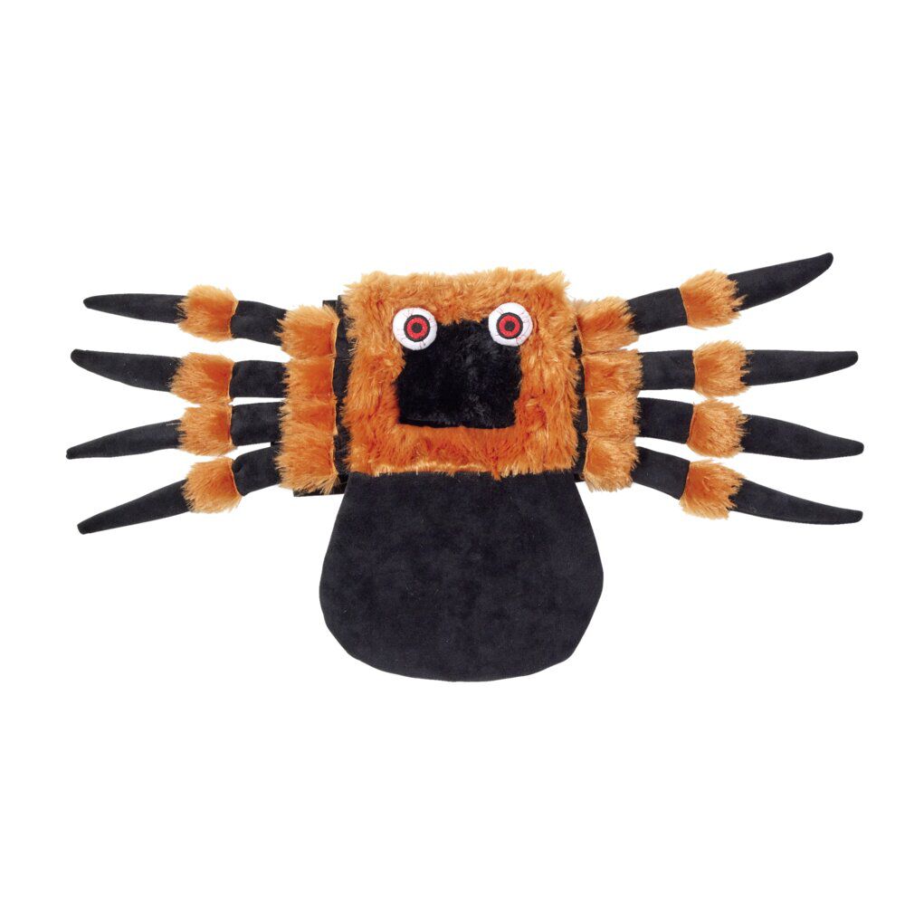 Déguisement chien Halloween araignée orange et noir S/M