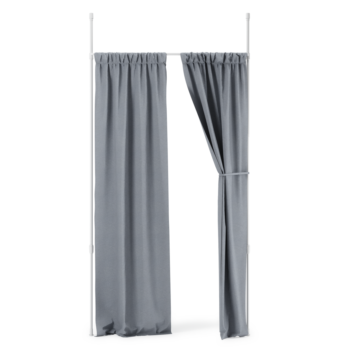 Umbra uitschuifbare gordijnroede en kamerscherm Anywhere - 316 x 7 x 175 cm - Wit