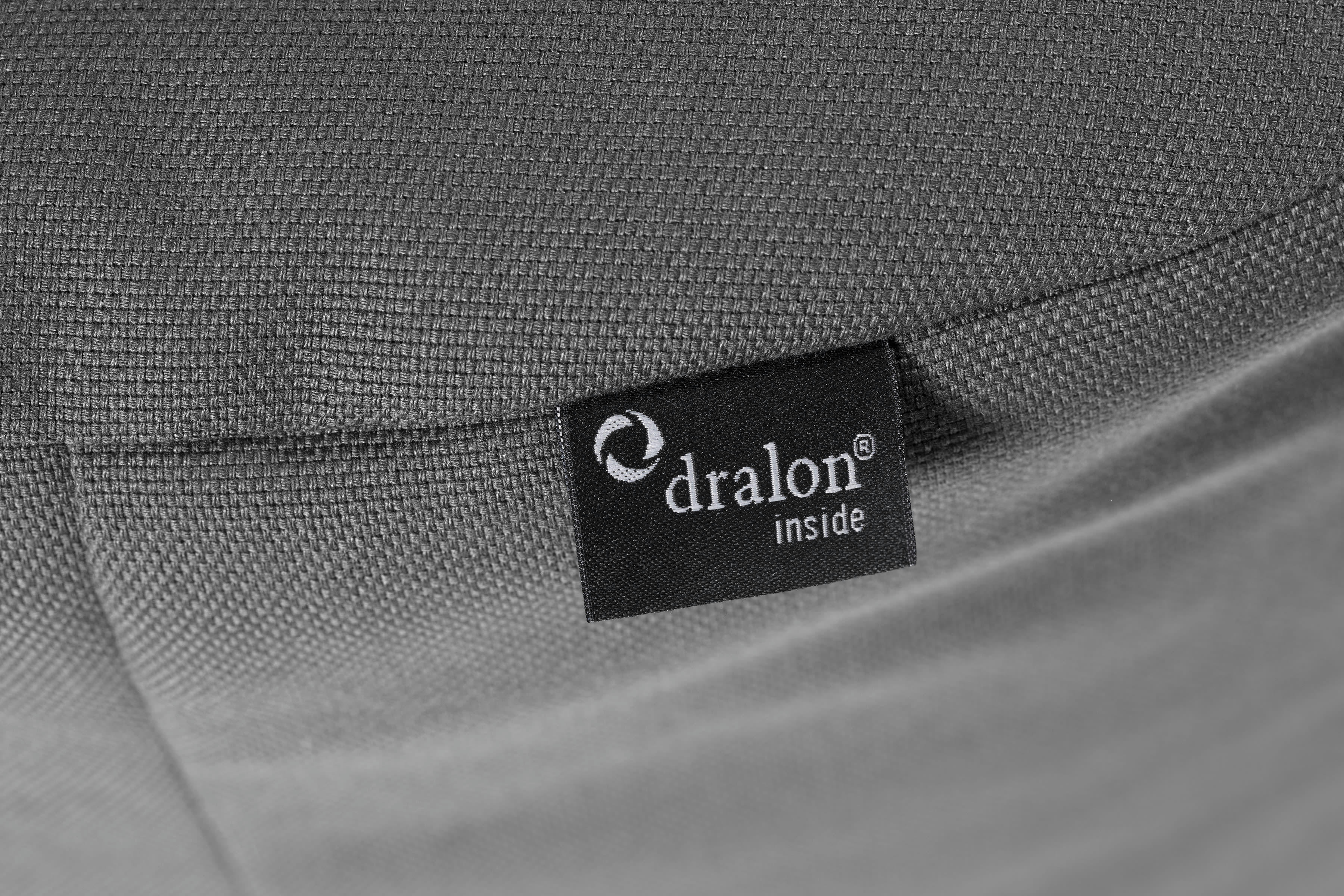 LOFT OUTSIDE - Pouf carré extérieur qualité Dralon déhoussable anthracite 80x80x45cm