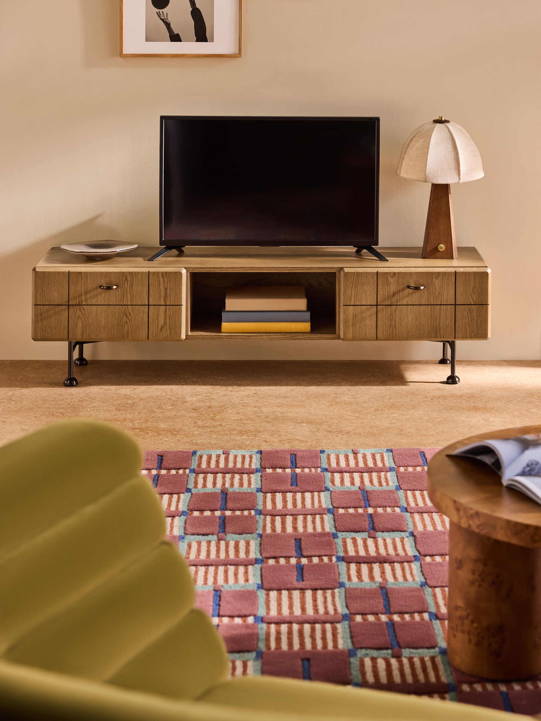 Corin Up to 55 Inch Wide TV Unit in Oak