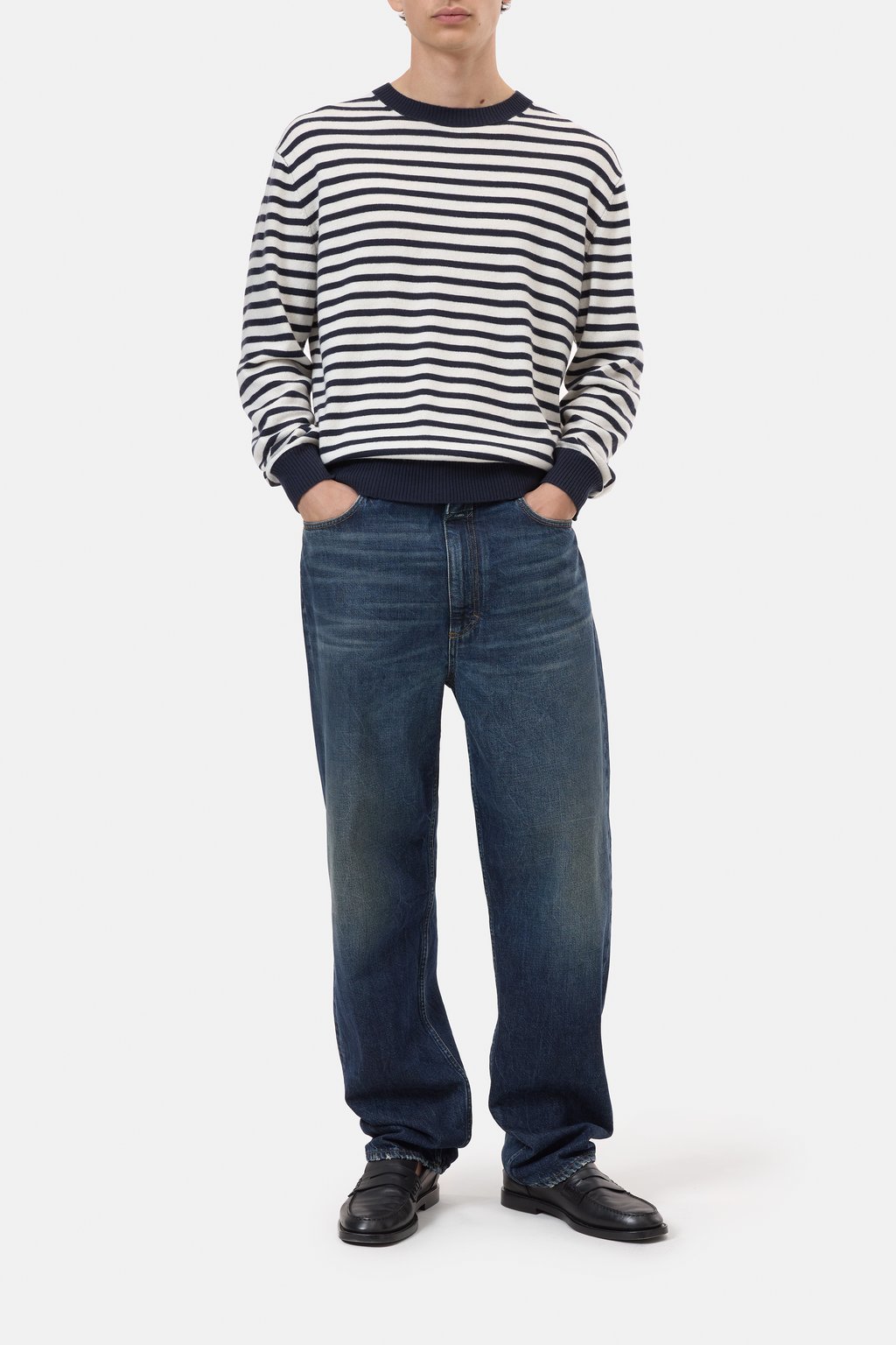 Gestreifter Pullover aus Kaschmir