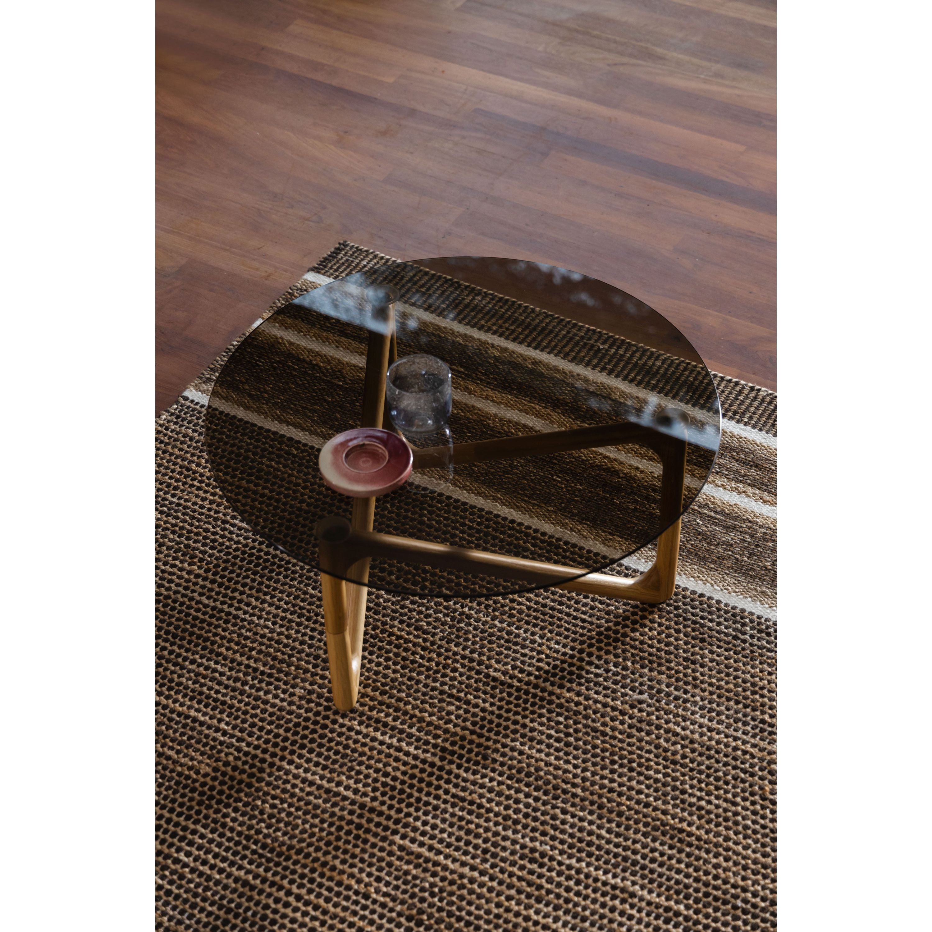 Dutchbone Naia Salontafel Rond 80 cm Hout Natural - Transparant