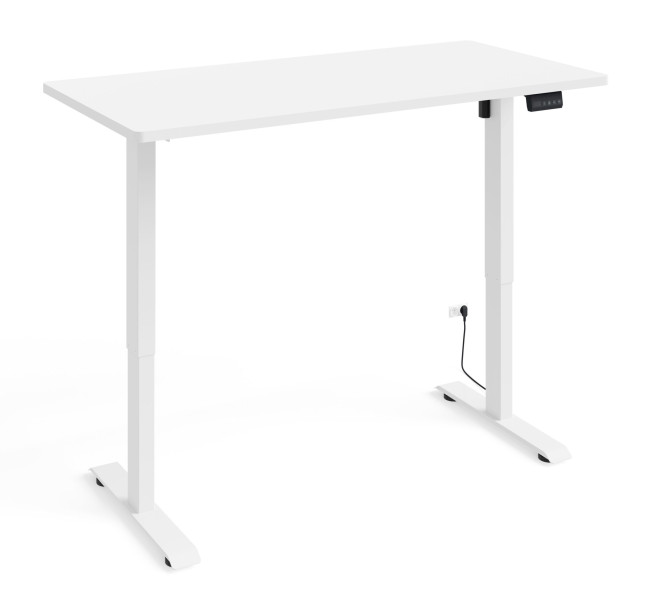 Biurko elektryczne BIMOTION 1S z regulacją 140x70x3,2 cm biały