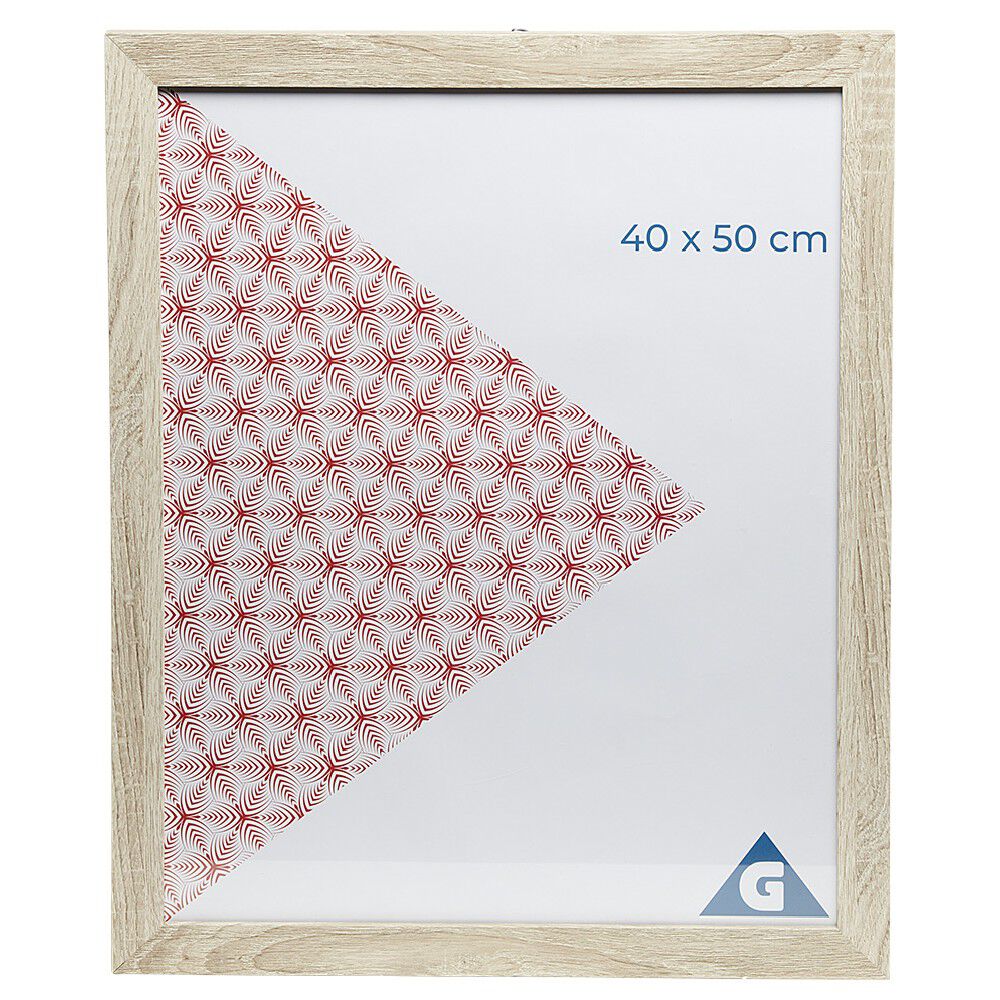 Cadre photo 45x55 gris en bois