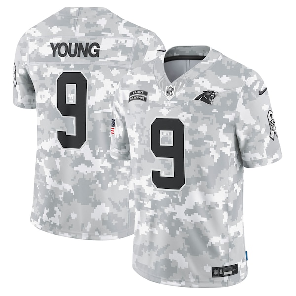 Bryce Young Carolina Panthers Nike 2024 Salute to Service Limited Jersey - Arctic Camo