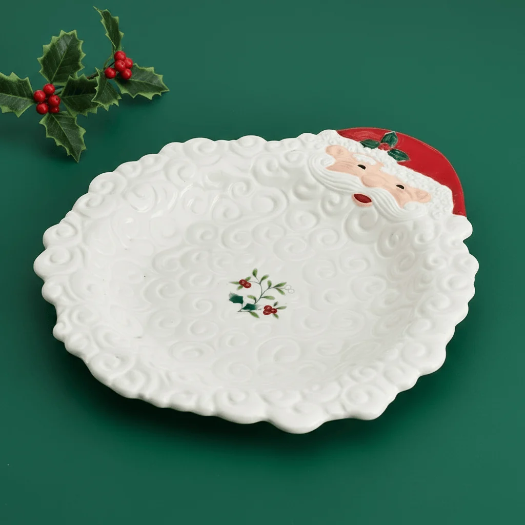 Winterberry® Santa Figural Bearded Platter
