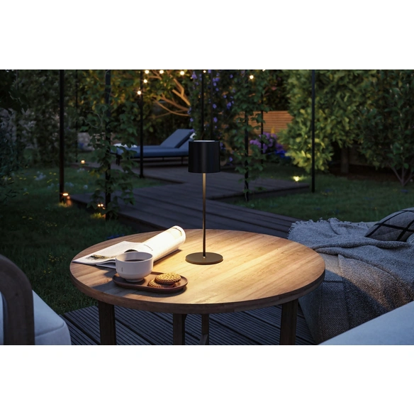 Tischleuchte, IP44, schwarz