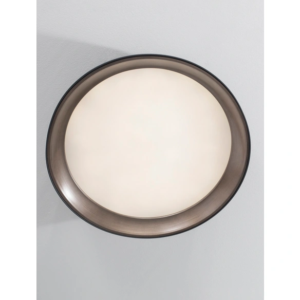 Deckenleuchte »Vela«, LED, 30 W, Höhe: 9,5 cm, schwarz/kaffeefarben