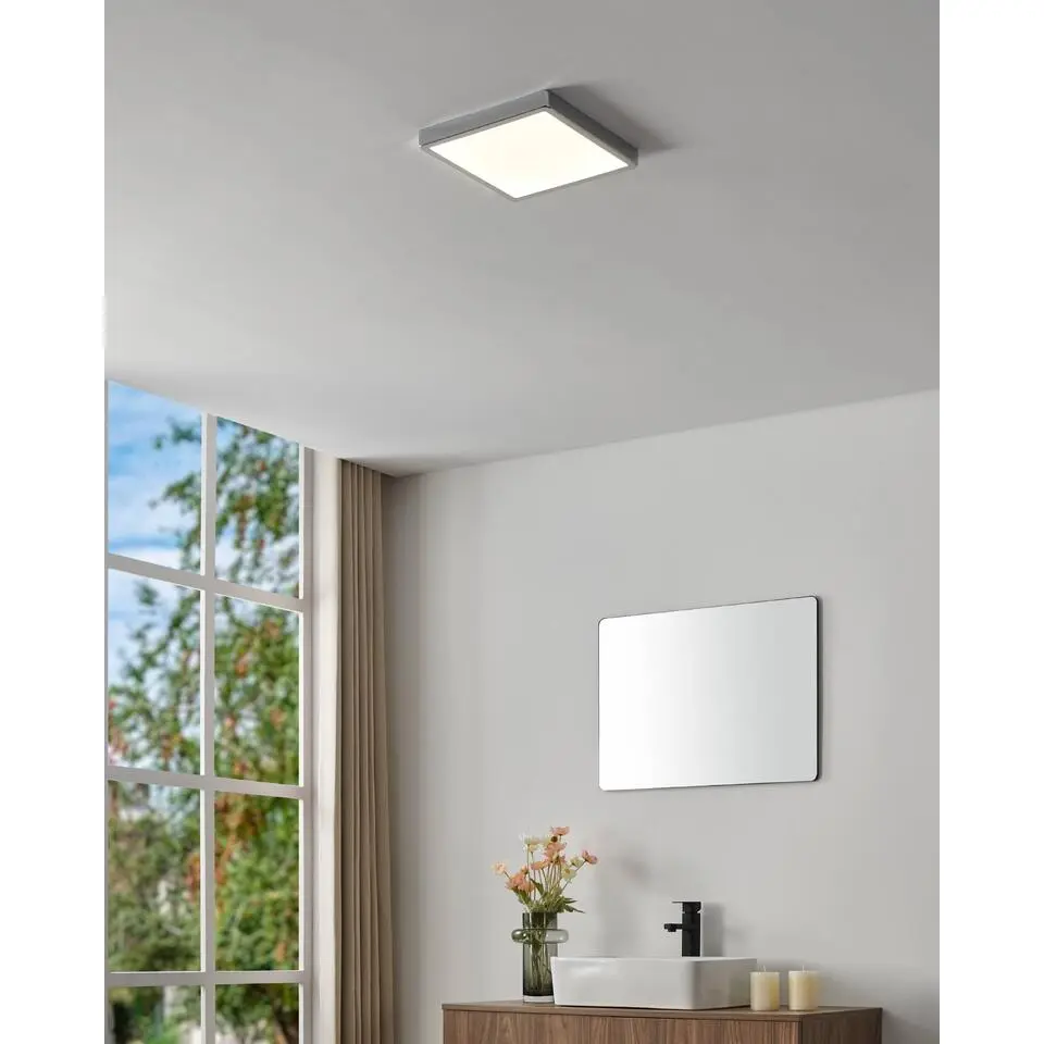 EGLO Fueva 5 Plafonni&egrave;re - LED - 28.5 cm - Chroom