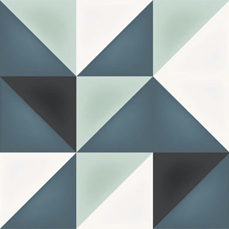 SCANDI INDIGO - Bandeau PVC lot de 2 : L 70cmxH 30cm Multicolore Scandinave