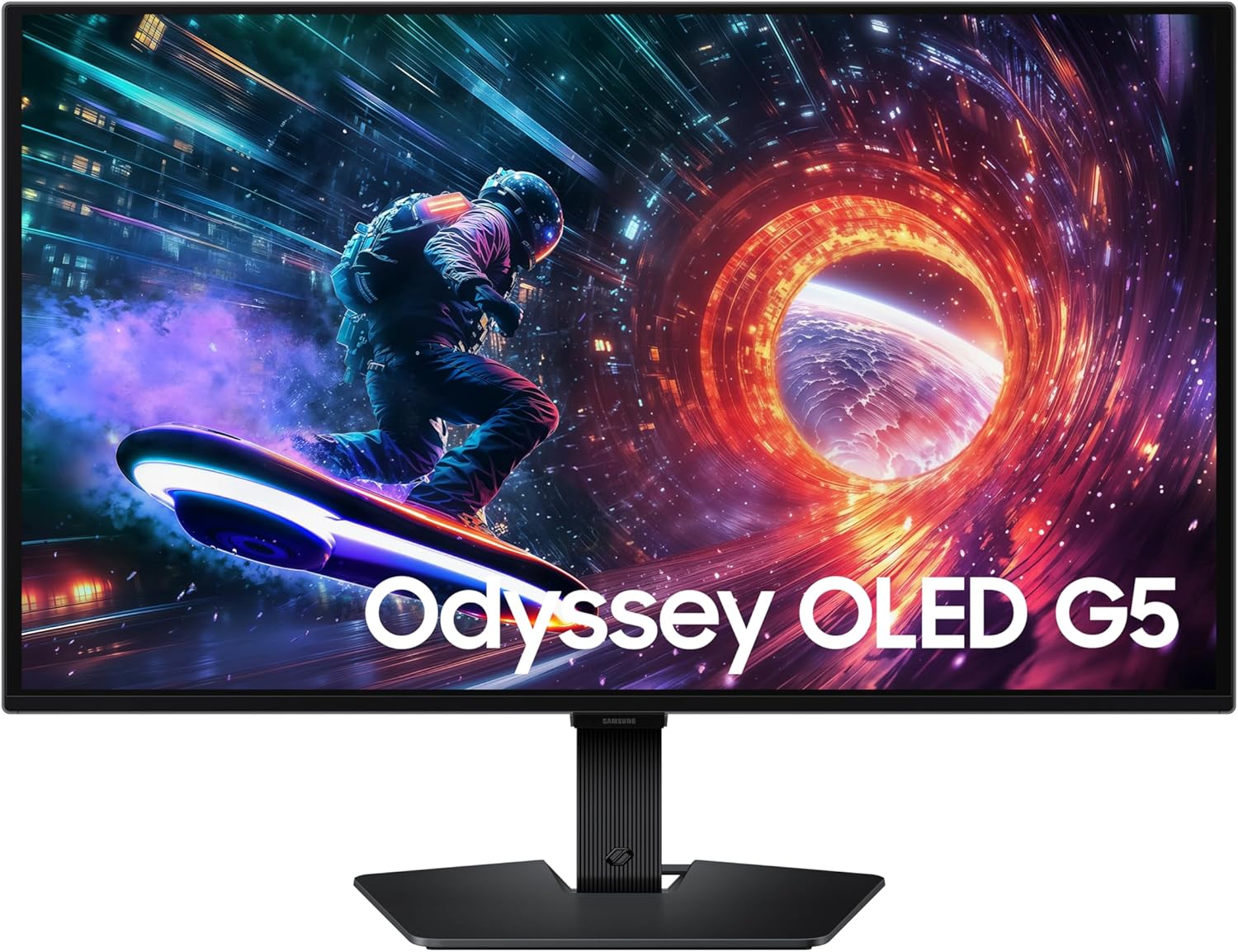 Samsung 27” Odyssey OLED G5 (G50SF) QHD & QD-OLED Gaming Monitor  180Hz Refresh Rate  0.03ms (GtG) Response Time  NVIDIA G-Sync Compatible  AMD FreeSync™  LS27FG500SNXZA