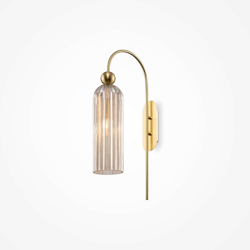 Applique rétro en verre ambré, forme arche SOLANA
