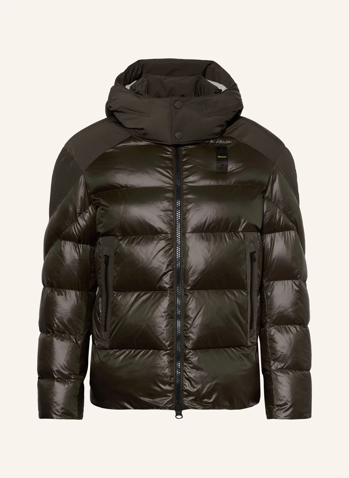 Blauer Steppjacke KIERNAN mit abnehmbarer Kapuze