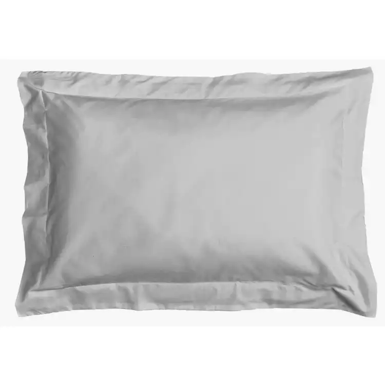 Habitat Pure Cotton 200TC Oxford Pillowcase Pair- Grey