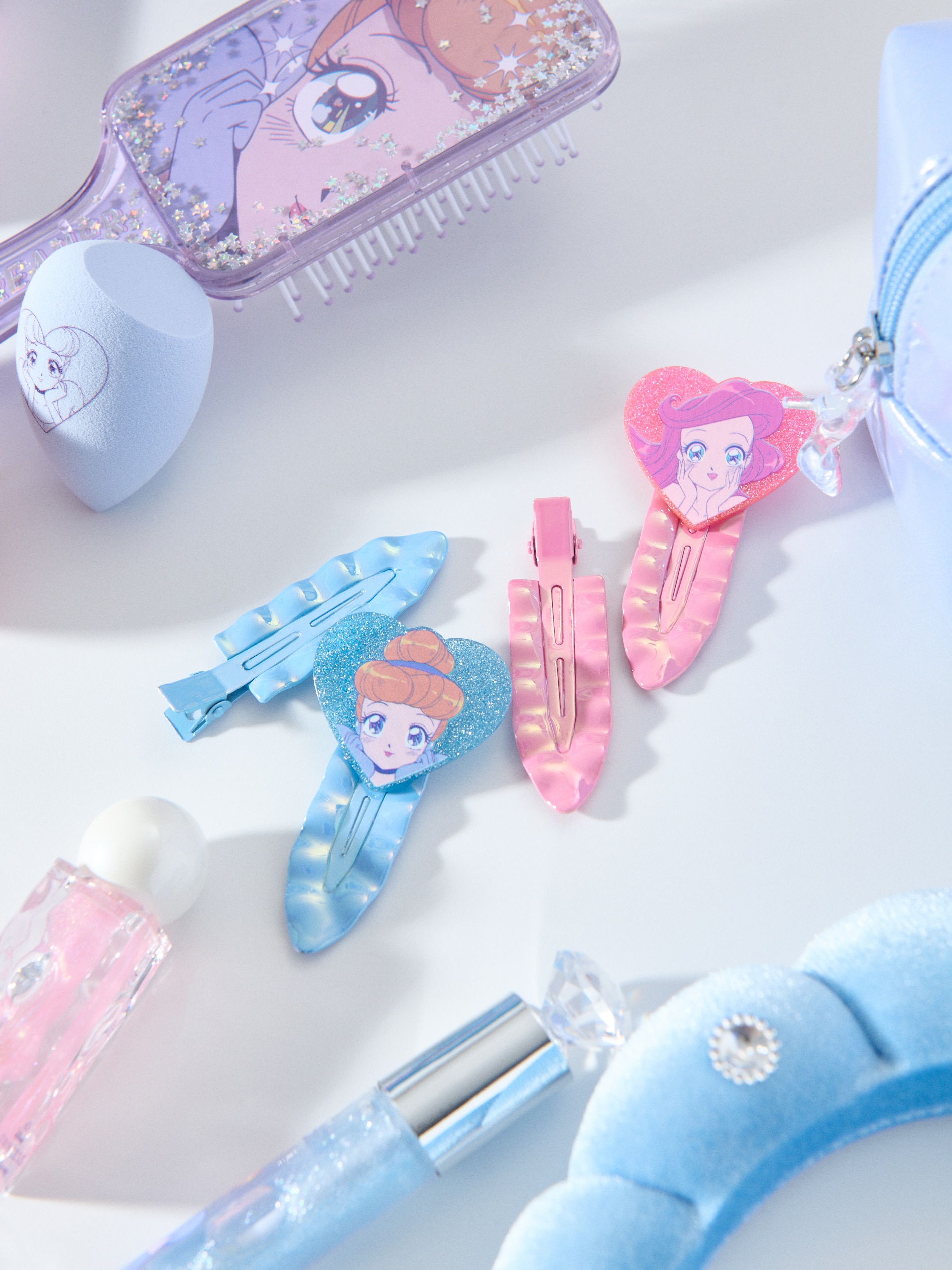 Spinki do włosów bez zagnieceń 4 pack Disney Princess