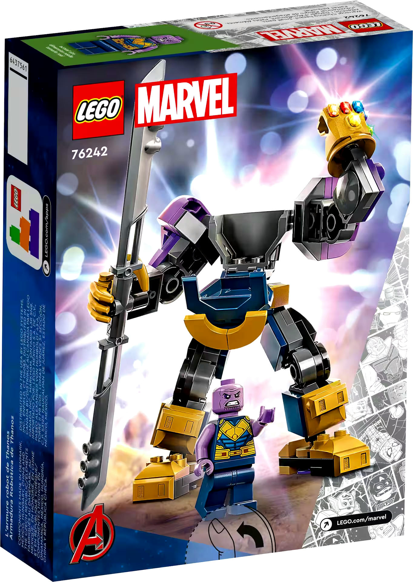 LEGO® Marvel Thanos Mech Armor Buildable Toy Set - 76242, 113-pcs, Ages 6+