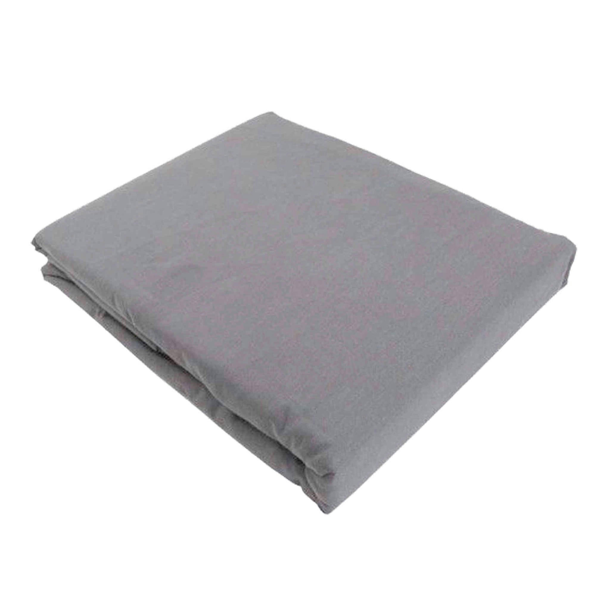 - Drap plat coton bio 118x180 gris foncé