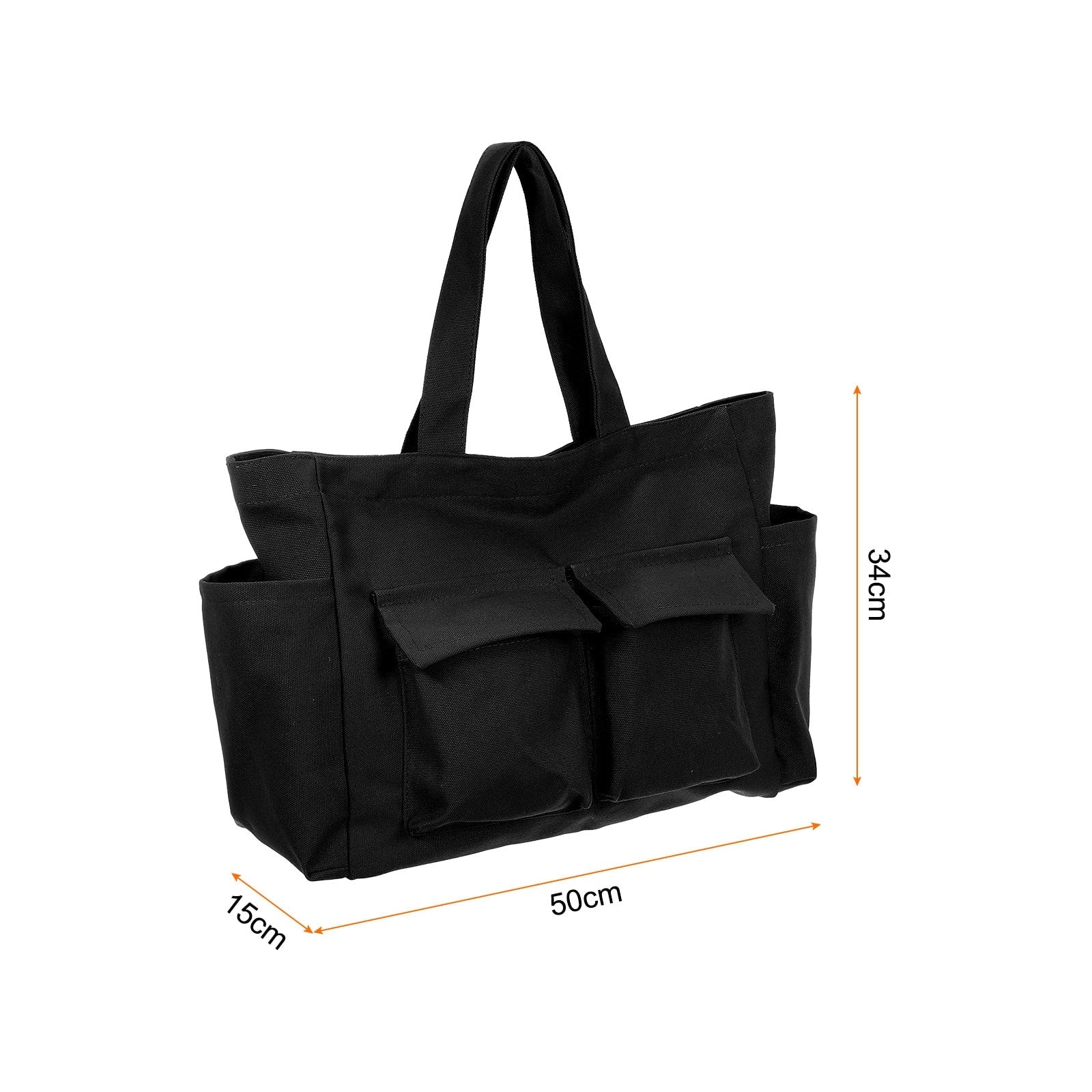 Garden Tool Bag 50cm x 15cm x 34cm Canvas with Pockets