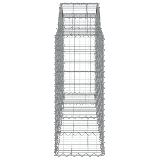 NNEVL Arched Gabion Baskets 3 pcs 200x50x100/120 cm Galvanised Iron