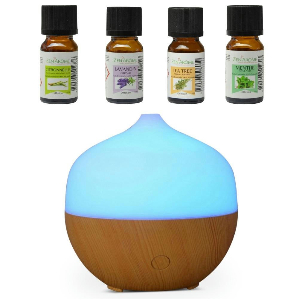 COFFRET - Diffuseur de Senteurs Boopi et 4 Huiles Indispensables Quotidien