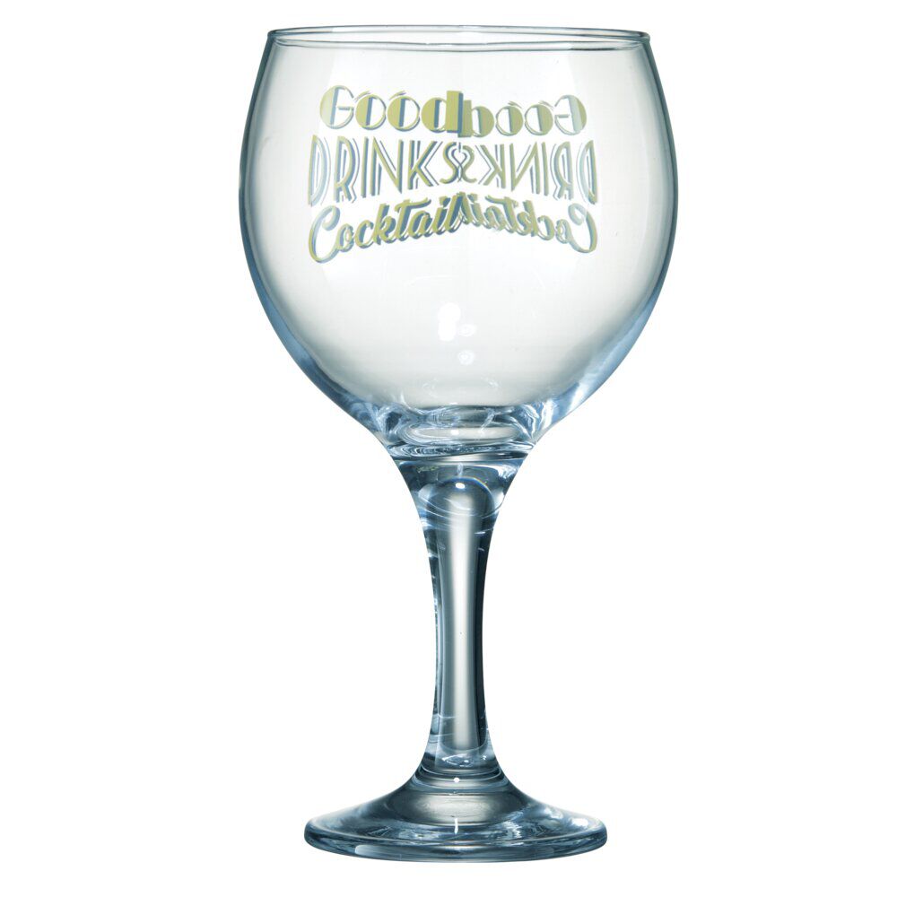 Verre à cocktail 64,5cl avec décor Good drinks