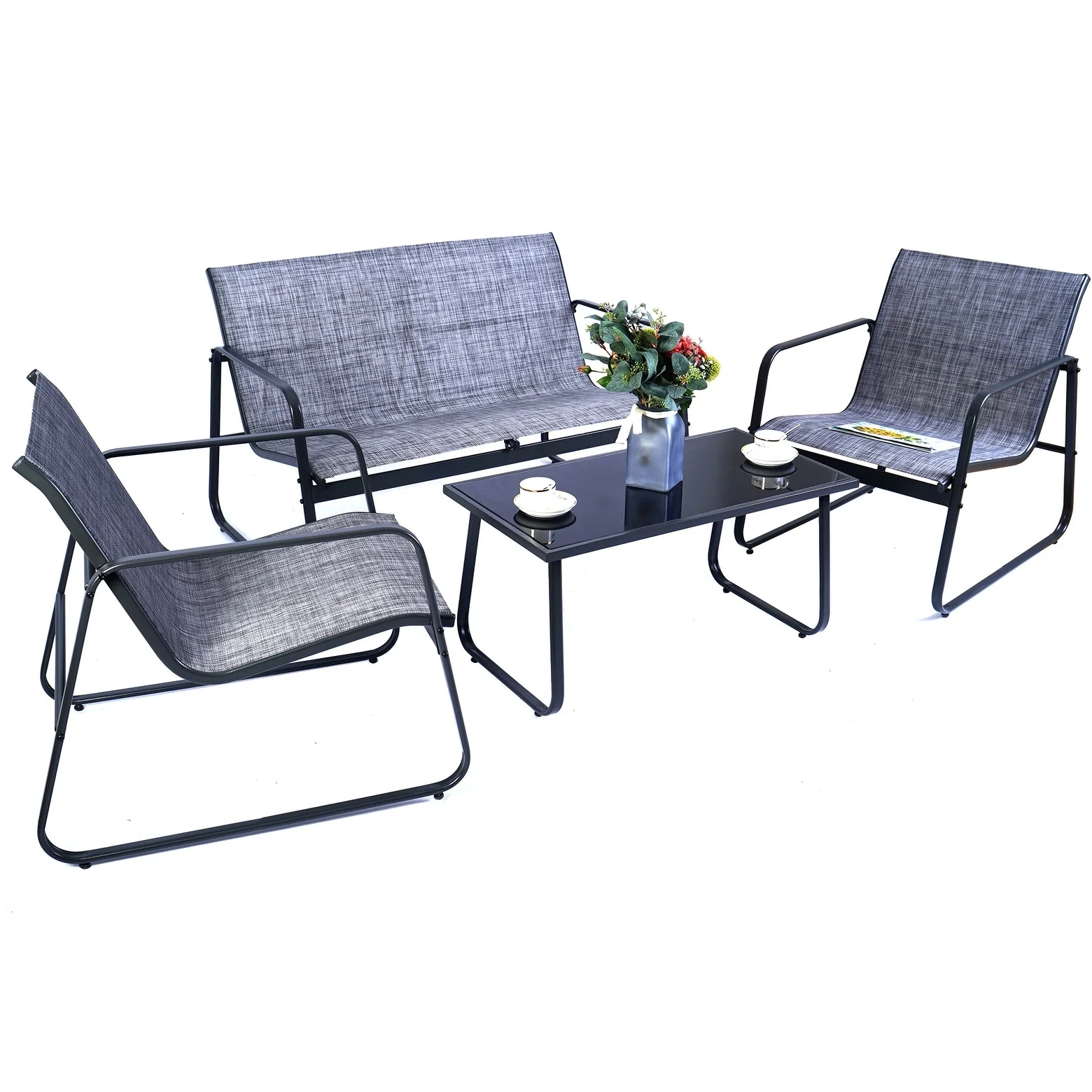 Kozyard Sofia 4 Pieces Patio/Outdoor Conversation Set