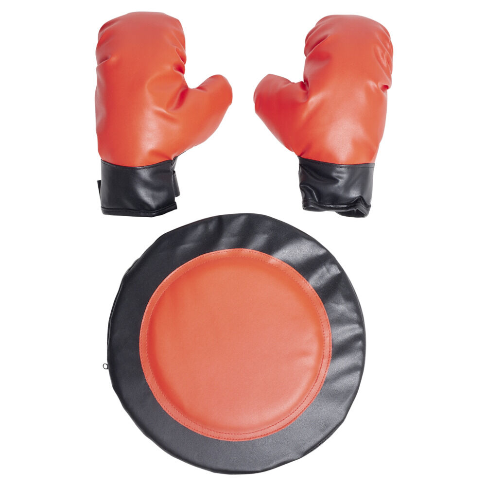 Jeu de boxe avec cible et 2 gants dans filet 30x9xH30cm