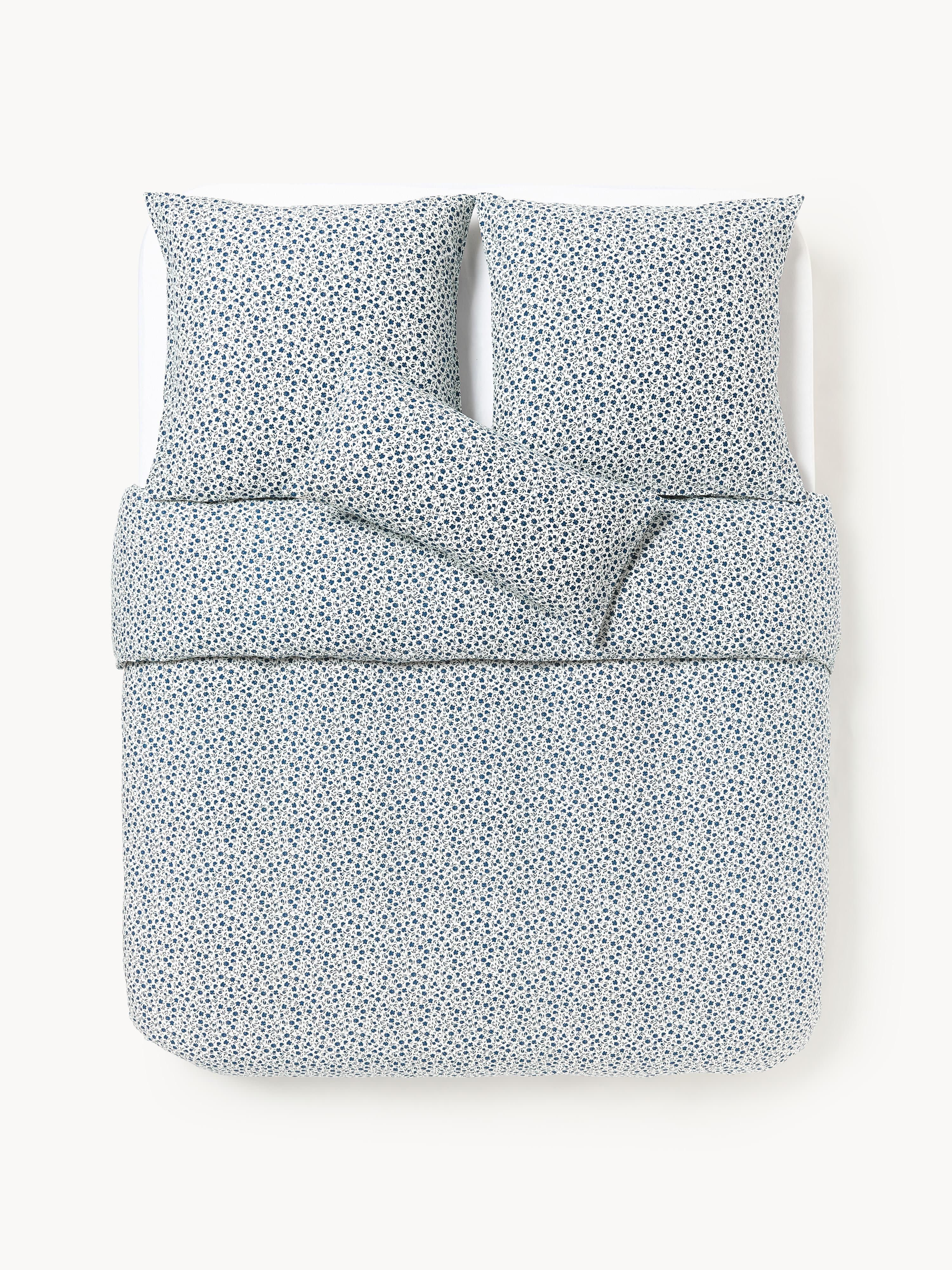 Gewaschener Baumwoll-Bettdeckenbezug Nolana mit feinem Blumenmuster