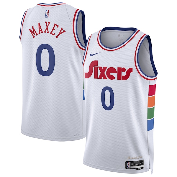 Tyrese Maxey Philadelphia 76ers Nike Unisex 2024/25 Swingman Player Jersey - City Edition - White