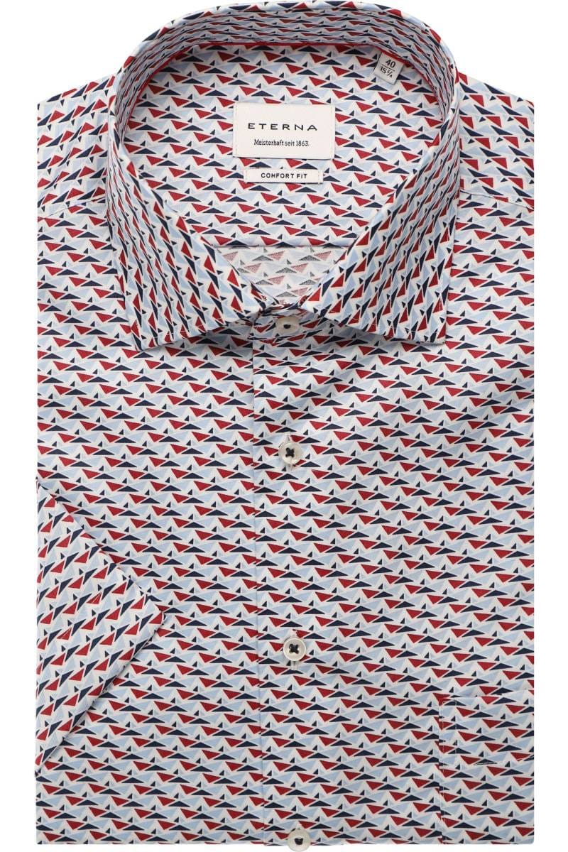 ETERNA Comfort Fit Hemd rot, Bedruckt