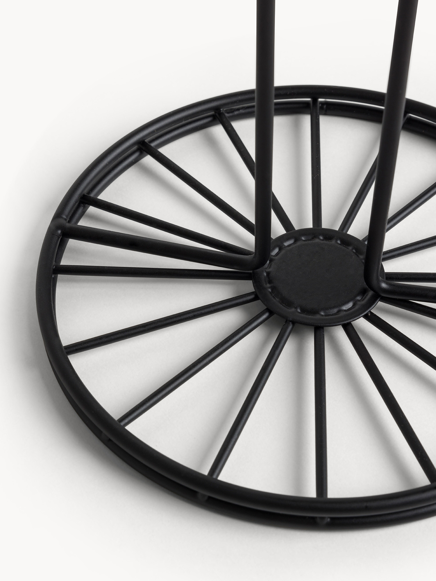 Porta rotolo filo nero