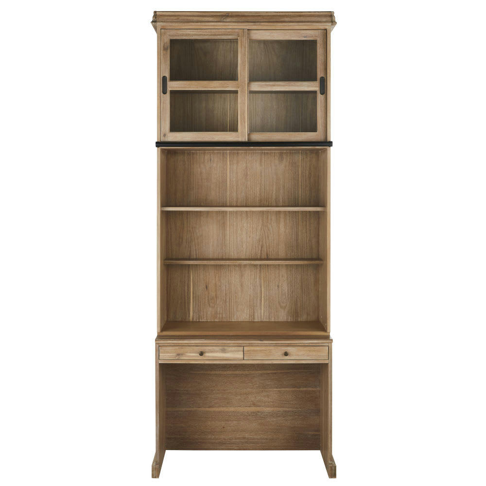 Versailles - Bibliothèque 2 portes avec bureau d